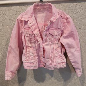 Wonder Nation White wash Pink Jean Jacket
